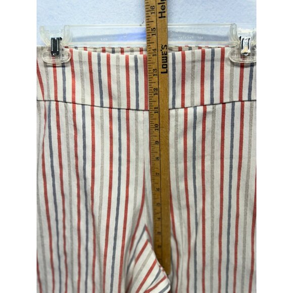Zac & Rachel Womens Striped Pull-On Capris 24W - Picture 4 of 5